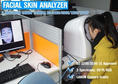 3D Görüntü Yüz Cilt Test Cihazı, Cilt Tarayıcı UV Analizi Makinesi CE Onayı