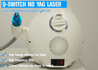 1064nm ND YAG Lazer Makinesi Q Anahtarlı, Dövme Lazer Temizleme Ekipmanı