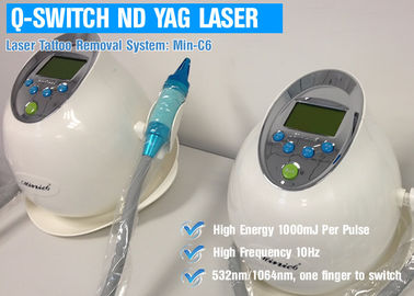 Q Switch ND YAG Lazer Pico Lazer Makinesi Ayarlanabilir Dalga Boyu 1 - 10Hz Tekrarlama Frekansı