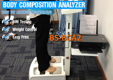 Yazıcı ile Vücut Yağ / Beslenme Analizi için Dokunmatik Ekran Vücut Kompozisyonu Analyzer