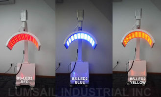 Cilt Gençleştirme için Kırmızı ve Mavi Işık ile Güzellik Salonu LED Fototerapi Makinesi
