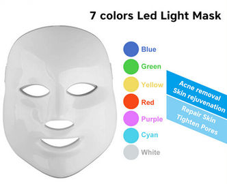 7 Renkler LED Fototerapi Makinesi Cilt Gençleştirme Led Yüz Maskesi Ev Kullanımı