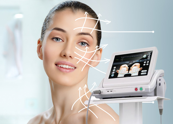 Güzellik İçin Cilt Sıkılaştırma HIFU Güzellik Makinesi Yüksek Yoğunluklu Ultrason Terapisi